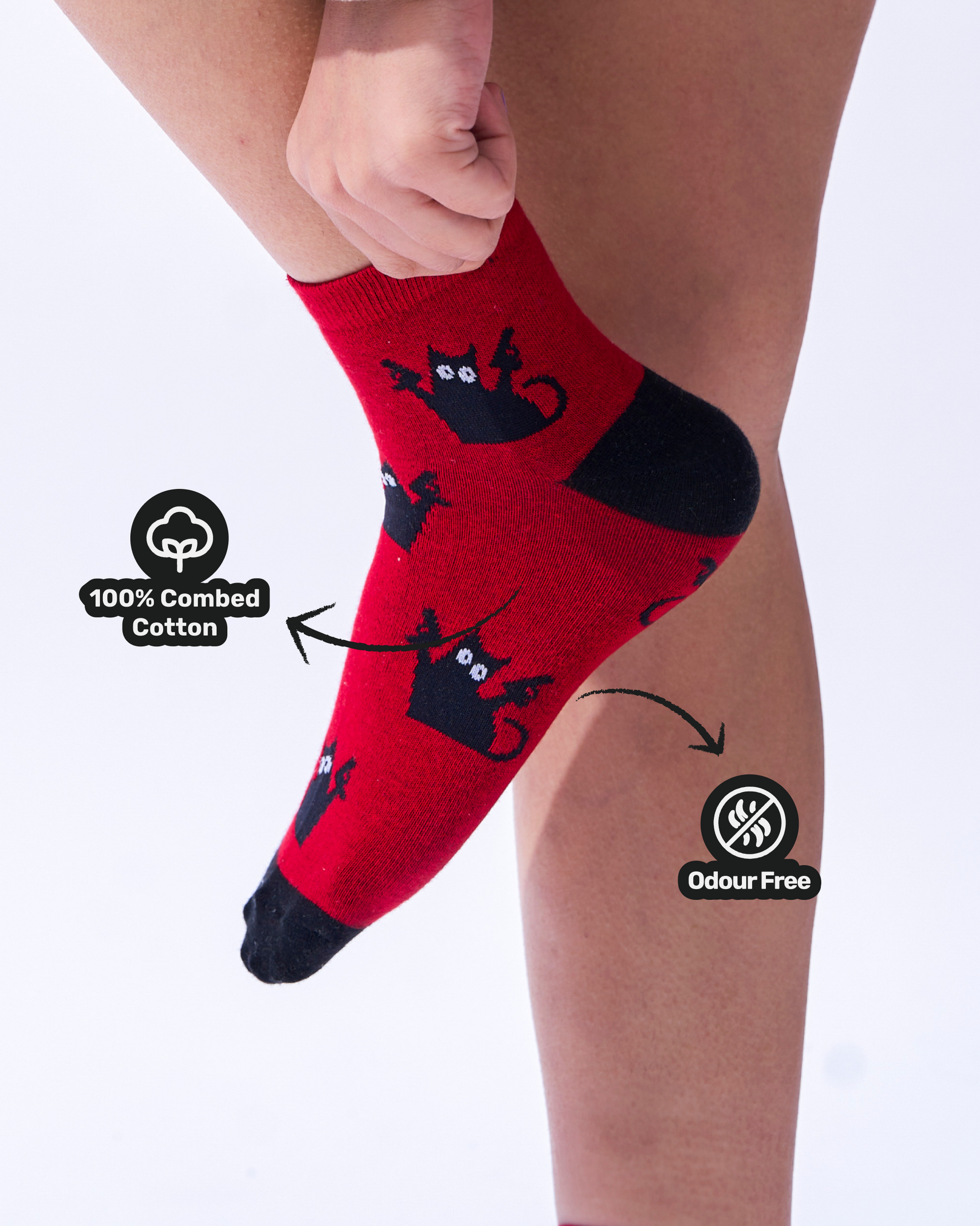 Pew Pew Cat | High Ankle Length