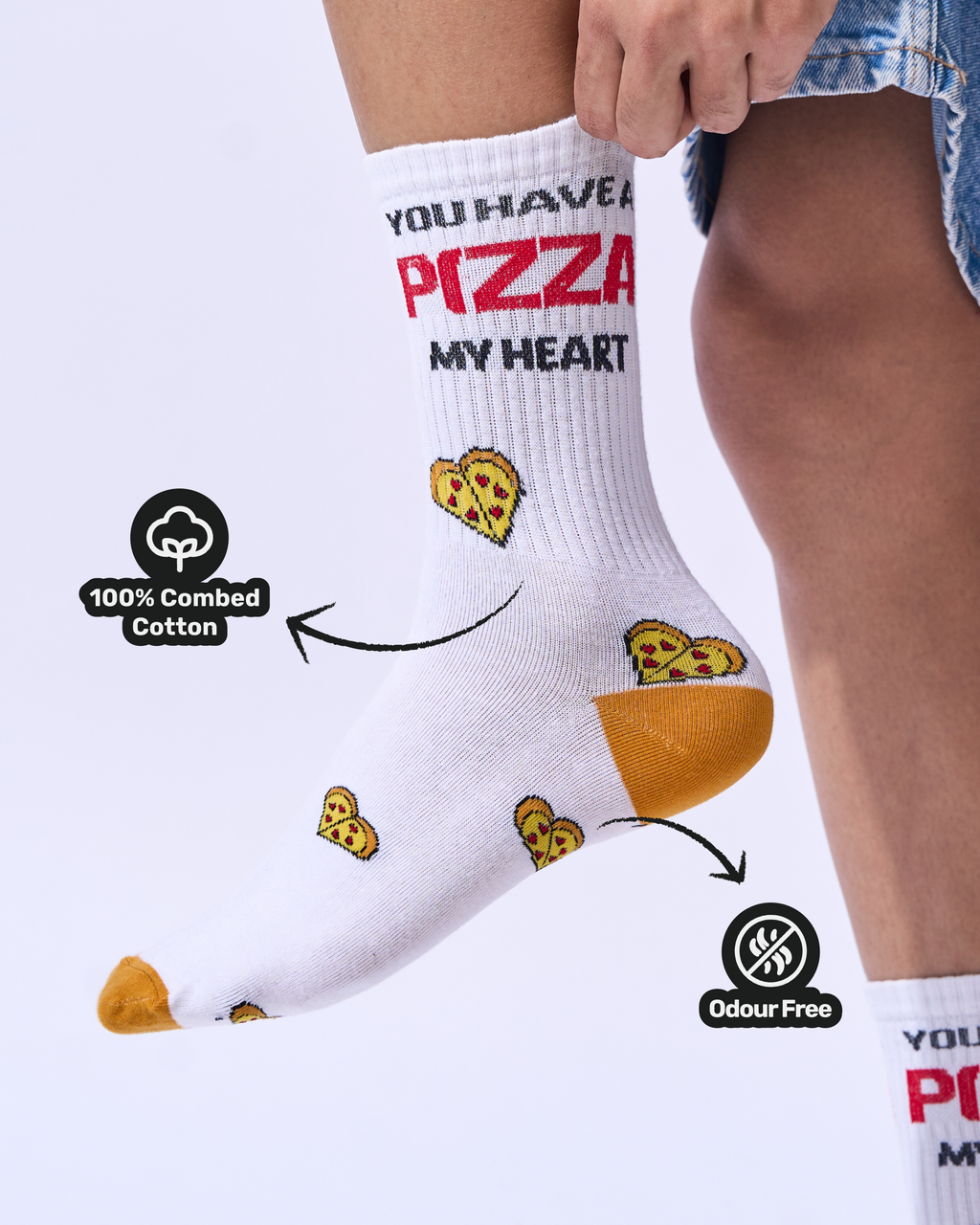 Pizza My Heart | Crew Length